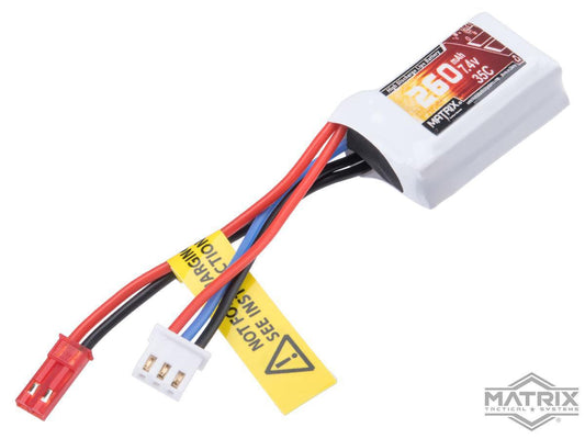 Matrix 7.4V 260mAh 35C Compact LiPo Airsoft Battery