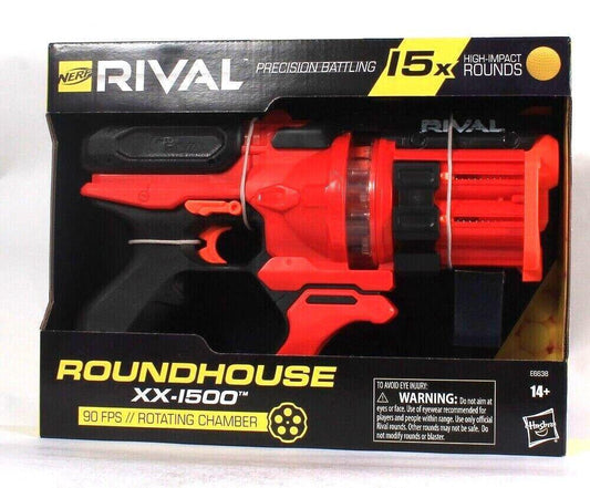 Hasbro Nerf Rival Roundhouse XX 1500 Rotating Chamber Blaster With 15X Rounds