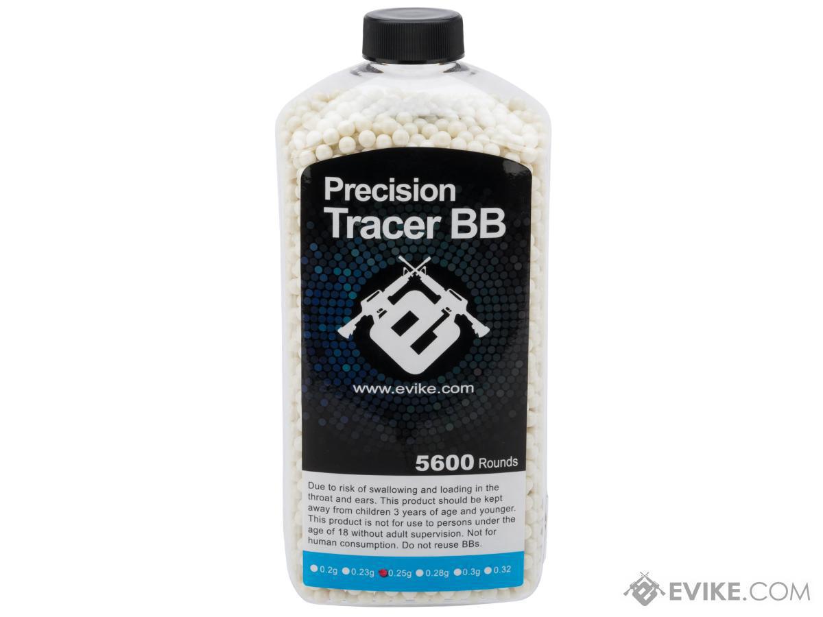 Evike.com Match Grade 6mm Airsoft Tracer BBs (Weight: Green Tracer / .25g / 5600 Rounds)