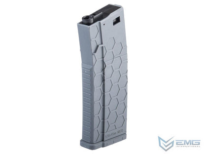 EMG Hexmag Licensed 250rd Polymer Mid-Cap Magazine for M4 / M16 Series Airsoft AEG Rifles (Color: Grey / Single Magazine)