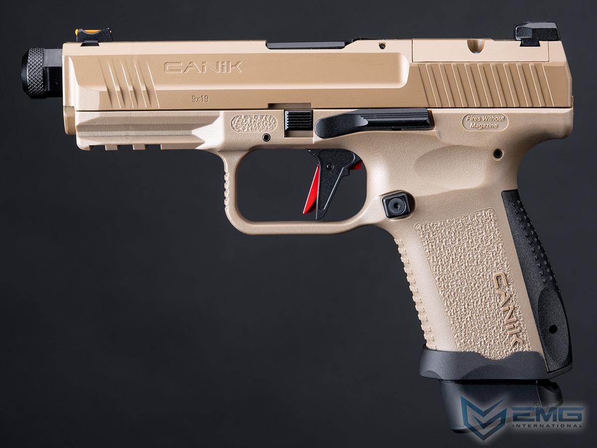 Canik x Salient Arms TP9 Elite Combat Airsoft Training Pistol Licensed by Cybergun / EMG (Color: Tan)