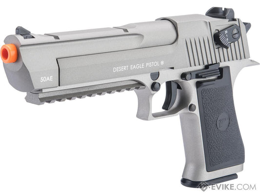 Magnum Research Licensed Select Fire Desert Eagle CO2 Gas Blowback Airsoft Pistol by KWC (Color: Silver)