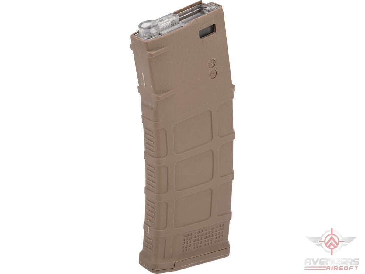 Avengers Polymer Magazine for M4/M16 Series Airsoft AEG Rifles (Color: Tan / 370rd Flash Mag)