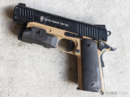 Elite Force Full Metal 1911 Tactical CO2 Airsoft Gas Blowback Pistol Umarex KWC (Color: Desert & Black)