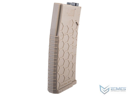 EMG Hexmag Licensed 230rd Polymer Mid-Cap Magazine for M4 / M16 Series Airsoft AEG Rifles (Color: Dark Earth / Single Magazine)