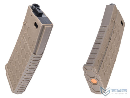 EMG Hexmag Licensed 230rd Polymer Mid-Cap Magazine for M4 / M16 Series Airsoft AEG Rifles (Color: Dark Earth / Single Magazine)